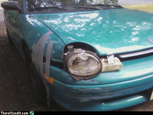 Duct Tape is to Cars What Braces Are to Teeth