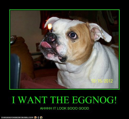 I WANT THE EGGNOG!