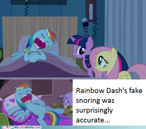 Rainbow is a Weird Snorer...