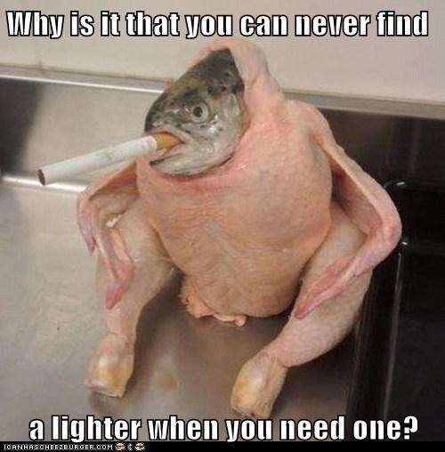 Why is it that you can never find  a lighter when you need one?