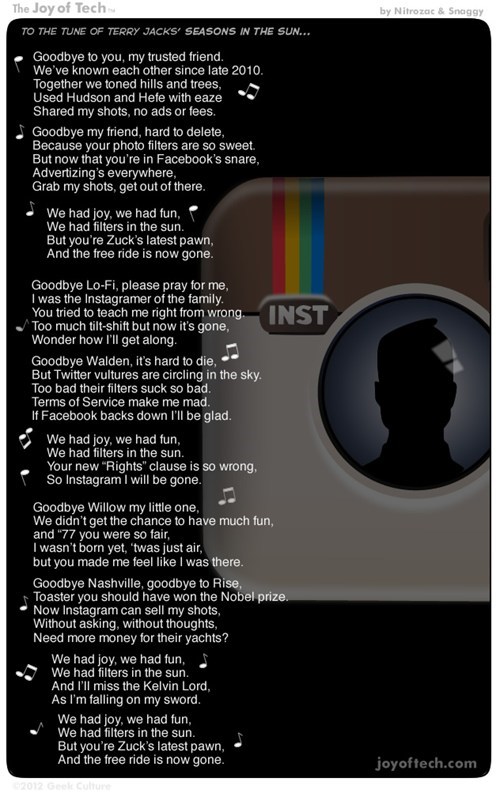 Instagram, The Song