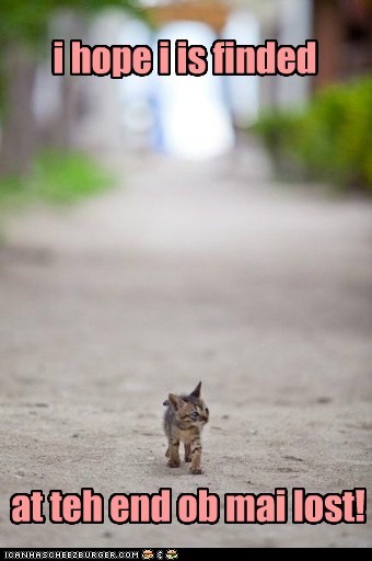 i is lost!