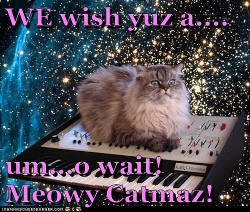 WE wish yuz a....  um...o wait! Meowy Catmaz!
