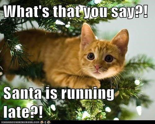 What's that you say?!  Santa is running late?!