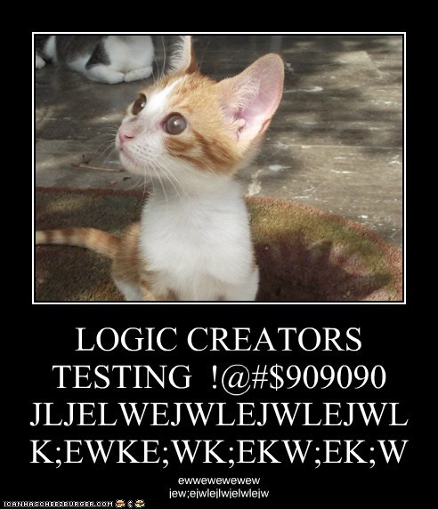 LOGIC CREATORS TESTING  !@#$909090 JLJELWEJWLEJWLEJWL K;EWKE;WK;EKW;EK;W