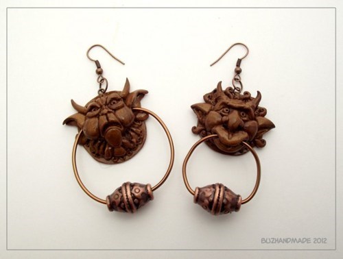 Labyrinth Door Knocker Earrings