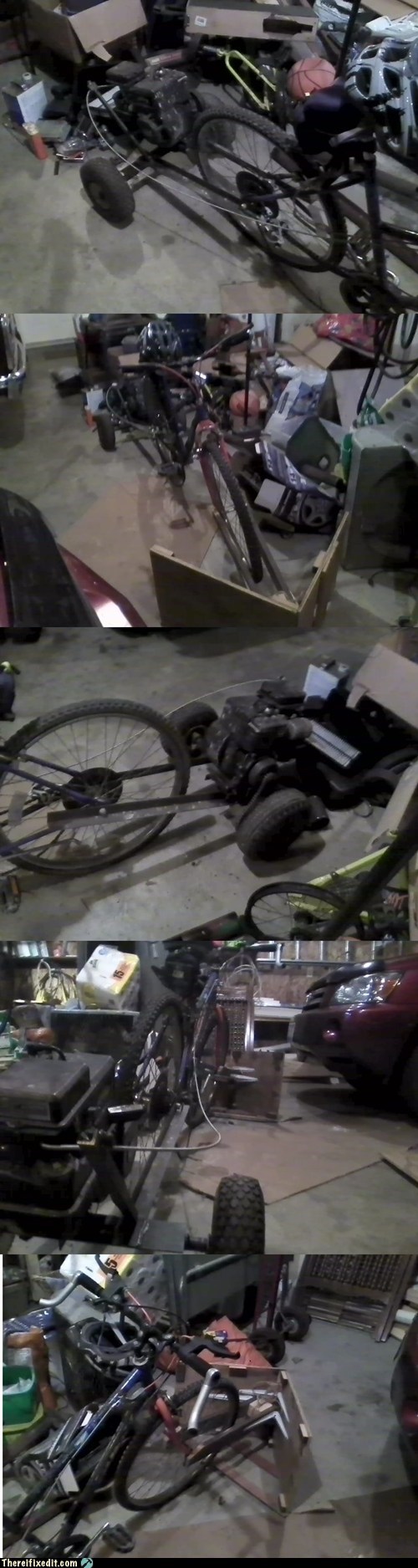 It's a Go-Cart-Bike-Snow-Plow-Mobile!