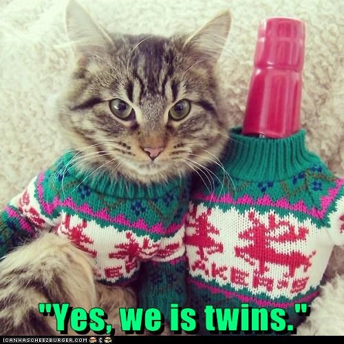 "Yes, we is twins."