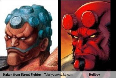 Hakan from Street Fighter Totally Looks Like Hellboy