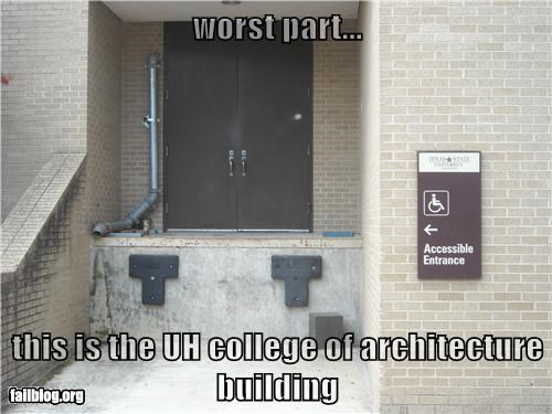 worst part...   this is the UH college of architecture building