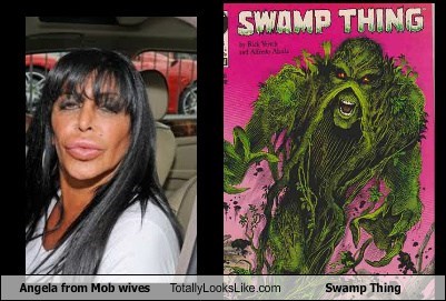 Angela from Mob Wives Totally Looks Like Swamp Thing