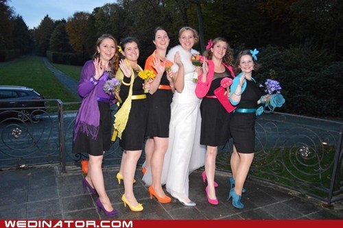Rainbow Bridesmaids