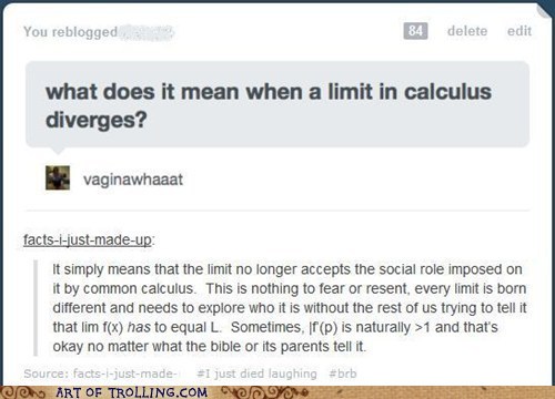 Two Limits Diverge in a Calculus Book...
