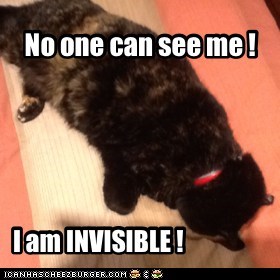 No one can see me !