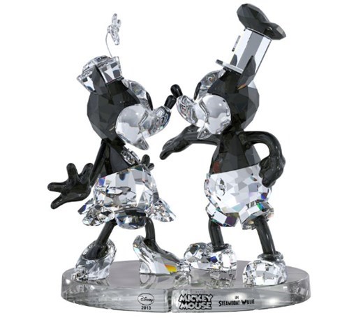 Steamboat Willie Crystal Figurines