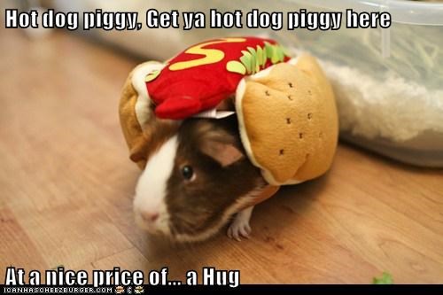 Hot dog piggy, Get ya hot dog piggy here  At a nice price of... a Hug