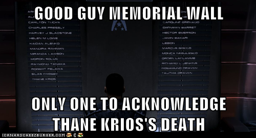 GOOD GUY MEMORIAL WALL  ONLY ONE TO ACKNOWLEDGE       THANE KRIOS'S DEATH