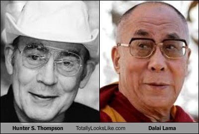 Hunter S. Thompson Totally Looks Like Dalai Lama