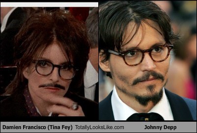 Damien Francisco (Tina Fey) Totally Looks Like Johnny Depp