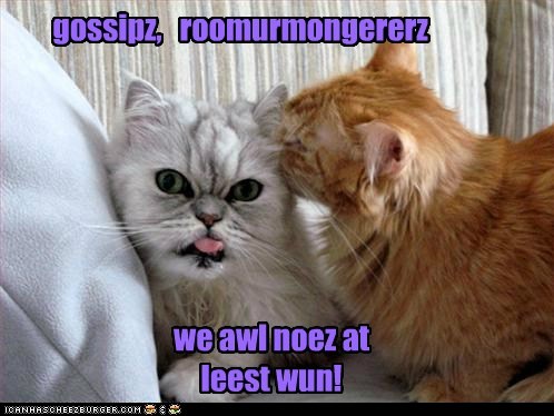 gossipz,   roomurmongererz
