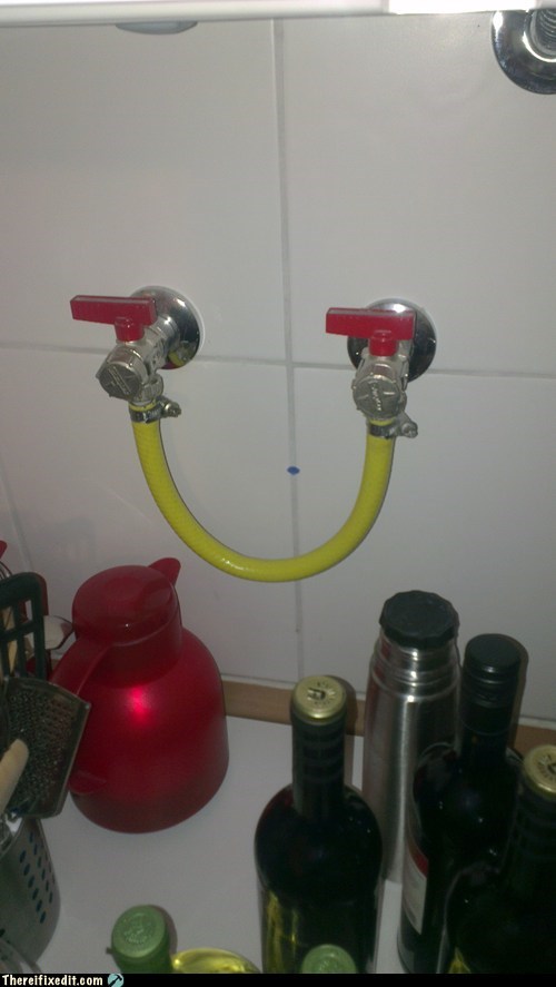 Who Let Genius Guy Near the Faucet?