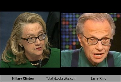 Hillary Clinton Totally Looks Like Larry King