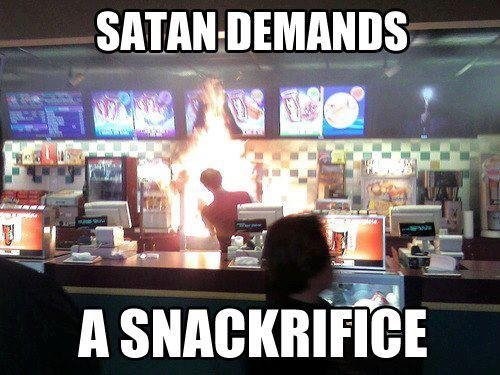 OFFER HIM THE BURGERS
