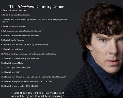 Sherlock the Drinking Game