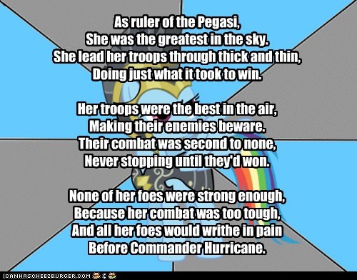 My Little Poetry: Commander Hurricane