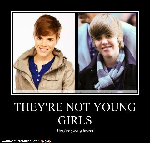THEY'RE NOT YOUNG GIRLS