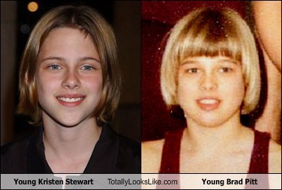 Young Kristen Stewart Totally Looks Like Young Brad Pitt