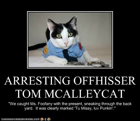 ARRESTING OFFHISSER TOM MCALLEYCAT