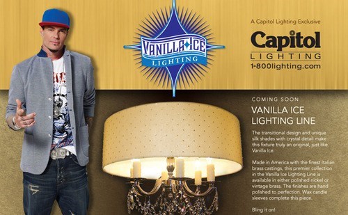 Let Vanilla Ice Design Your Next Chandelier!