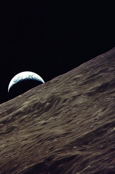 Looking Towards Earth From Apollo 17