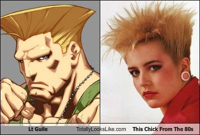 Lt Guile Totally Looks Like This Chick From The 80s