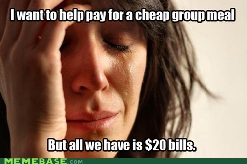 First World Money Problems