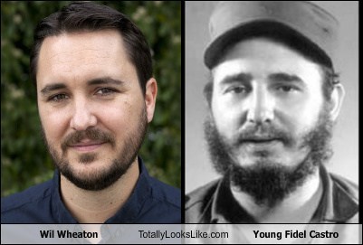 Wil Wheaton Totally Looks Like Young Fidel Castro