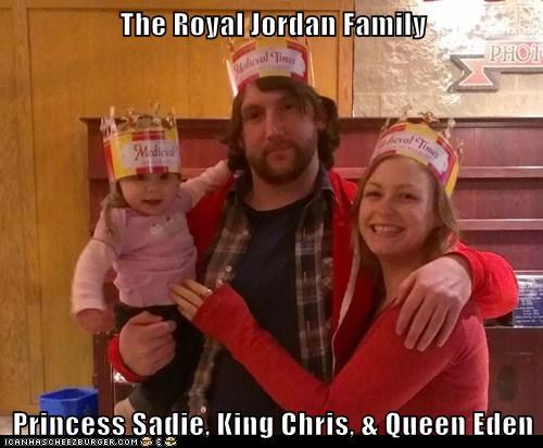 The Royal Jordan Family  Princess Sadie, King Chris, & Queen Eden