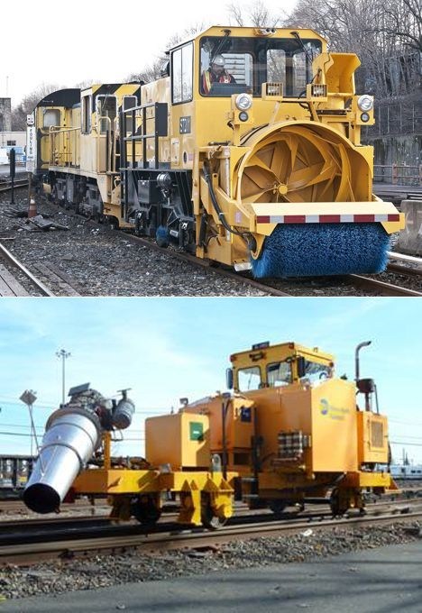 New York City Metropolitan Transit Authority's "Snow Clearing" Train