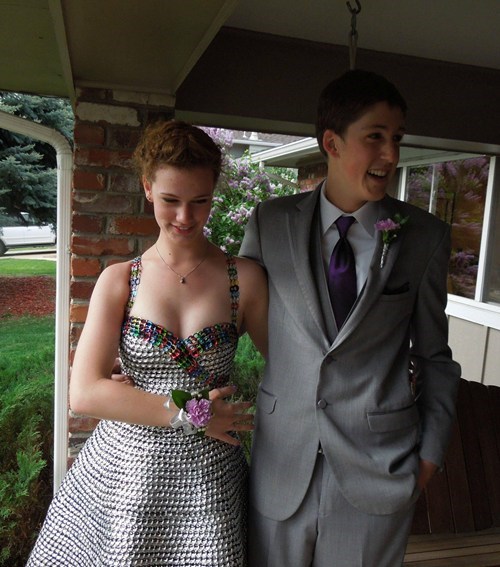 Would You Go to Prom in a Dress Made Out of Soda Can Tabs?