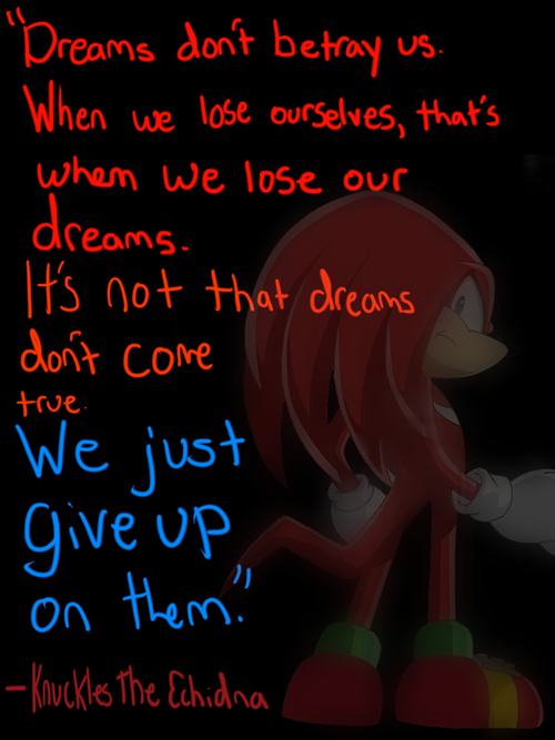 Wise Words from Knuckles