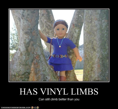 HAS VINYL LIMBS