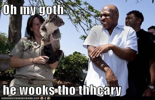 Oh my goth  he wooks tho thhcary