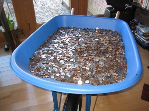 This is What 27 Years of Spare Change Looks Like