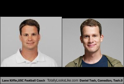 Lane Kiffin, USC Football Coach Totally Looks Like Daniel Tosh, Comedian, Tosh.0