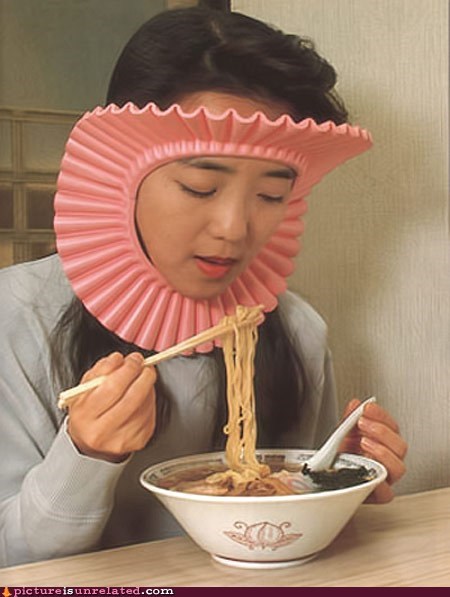 Noodle Protection... You Know, for Your Hair