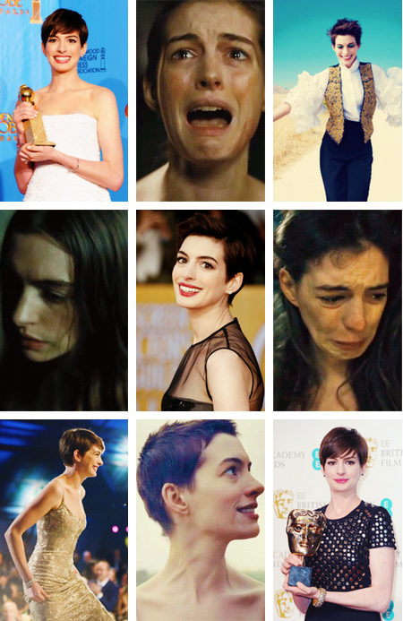 Anne Hathaway: Winner for Best Supporting Actress in "Les Misérables"