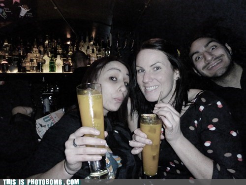 Very Happy Photo Bomber
