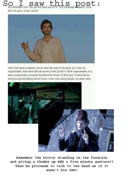 Give the Doctor a hand