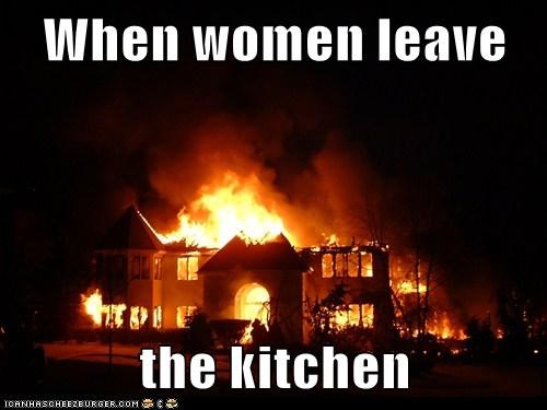 When women leave   the kitchen